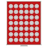 Adapté aux monnaies Ø 29,5 mm, par ex. pour les pièces de collection allemandes de 10EUR avec polymère.