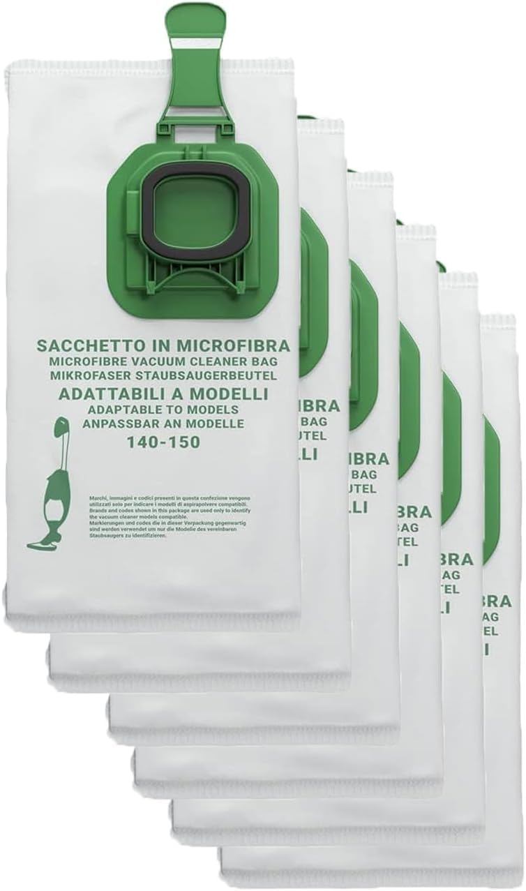 VORWERK FOLLETTO VK150 NUOVO – Aspirapolvere con Filo da 900W con Spazzola HD50 e Sistema a Sacco Filtro HEPA – Modello Potente, Silenzioso e Versatile (Scopa + Sacchetto)