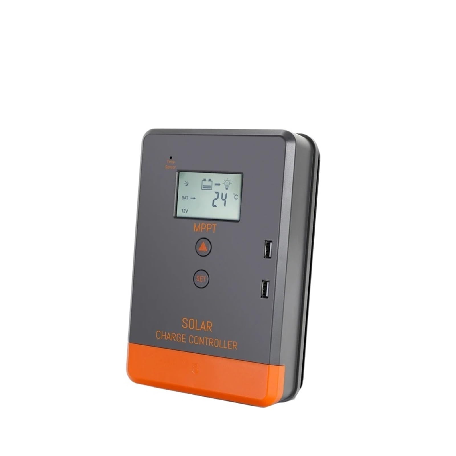 MNEXQML MPPT Solar Charge Controller 20A 30A 40A 12V 24V Auto LCD Display Solar Regulator Fit for AGM Gel Flooded and Lithium Batteries(40A)