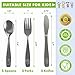 CHILLOUT LIFE Stainless Steel Kids Silverware Set 15 Pieces - Child and Toddler Safe Flatware - Kids Utensil Set - Metal Kids Cutlery Set Includes 5 Small Kids Spoons, 5 Forks & 5 Knives