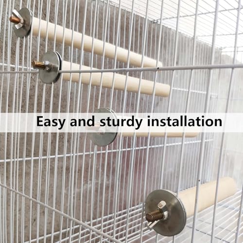 Image of 7 PCS Natural Parrot Perch Bird Stand Fork Parakeet Climbing Standing Branches Toy for Small Lovebirds Budgies Cockatiels
