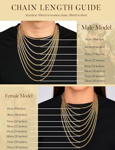 Image of Jstyle 3.5mm Gold /Silver /Black Stainless Steel Cuban Link Chain Necklace