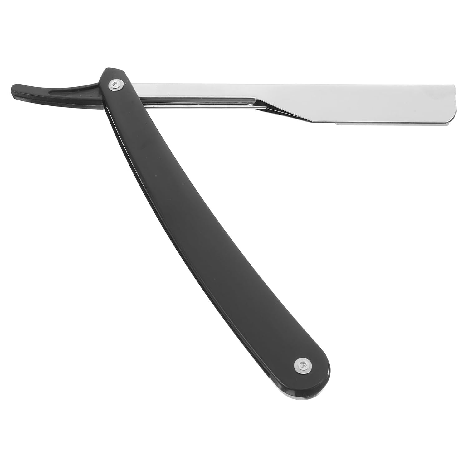Ipetboom Manual Razor for Men Vintage Straight Edge Shaving Razor Portable Metal Shaving with Easy-Open Guard for Beard Sideburns and Hair Shaping