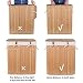 Homfa Cesto para la Colada Pelegable con 2 Compartimientos Cesta para Ropa...