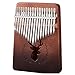 BOTOWI Thumb Piano 17 Tasten mit Tuning Hammer, Premium Kalimba Tragbarer Finger Piano Kalimba 21 Keys Mbira Marimba Musikinstrumente Geschenk Ergonomisches Design für Erwachsene, Kinder,B 17 kyes