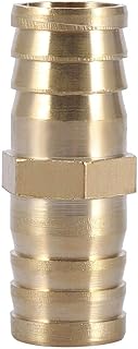 Brass Barbed Straight Connector Fitting Water Hose Pipe Tube Coupler Joiner Adapter Fitting 6/8/10/12/14/16/20mm(20mm 1pcs)