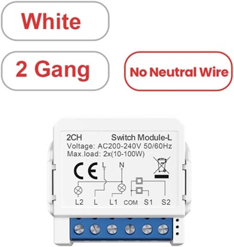 Switch Module, Neutral/no Neutral Control Circuit Breaker LED Controller LED dimmer(LZWSM16-W2)