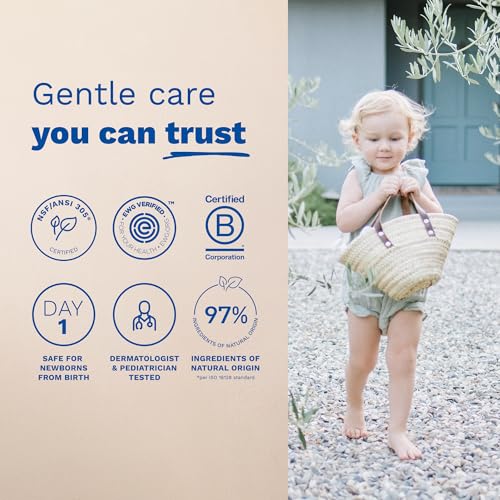 Mustela Certified Organic Micellar Cleansing Water -No-Rinse Natural Water Cleanser w/Olive Oil & Aloe Vera - For Baby, Kid & Adult - Fragrance Free, EWG Verified & Vegan -13.5 oz-Packaging may vary - Image 6