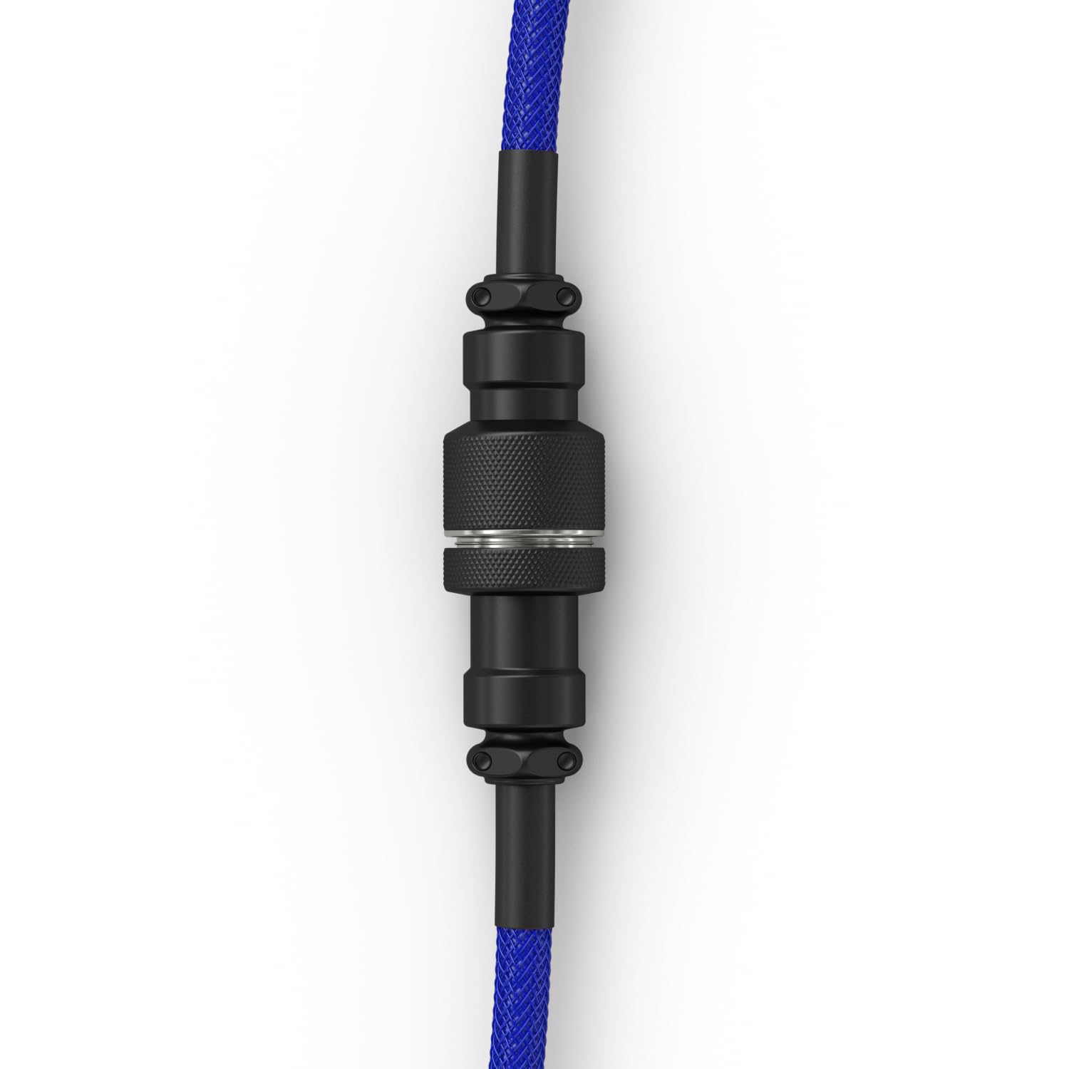 GLORIOUS Coiled USB-C Keyboard Cable – Artisan Braided, Detachable for Mechanical Keyboards (Cobalt Blue)