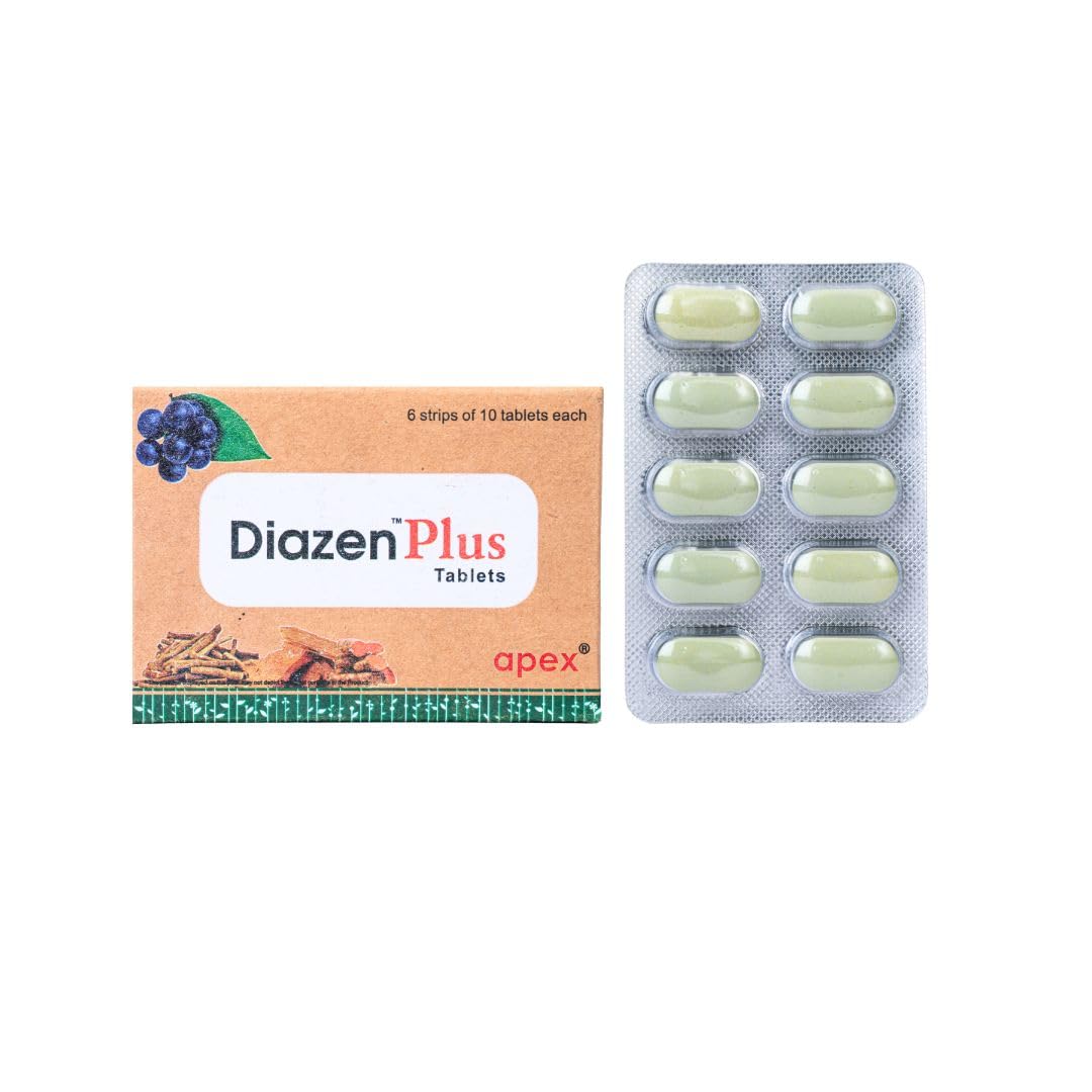 Green Milk Diazen Plus Tablets | Ayurvedic Blood Sugar Support | Helps Maintain Healthy Glucose, Metabolism & Energy Balance | With Vijaysar, Gudmar, Saptarangi & Ashwagandha | 5×30 Tablets-picture-13