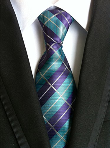 YanLen Lot 9 PCS Classic Men's Tie Necktie Woven JACQUARD Neck Ties