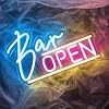 Bar Open Neon Sign Dimmable Led Open Sign for Wall Decor USB Powered Light Up Sign for Business LightNight Club Beer House Bar Pub Man Cave Party Club Decor(9.84″ * 14.96″)