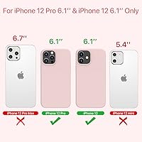 Vista 1540 de Miracase Funda diseñada para iPhone 13 Pro Max con protector de pantalla, [forro de microfibra suave antiarañazos], funda protectora de silicona