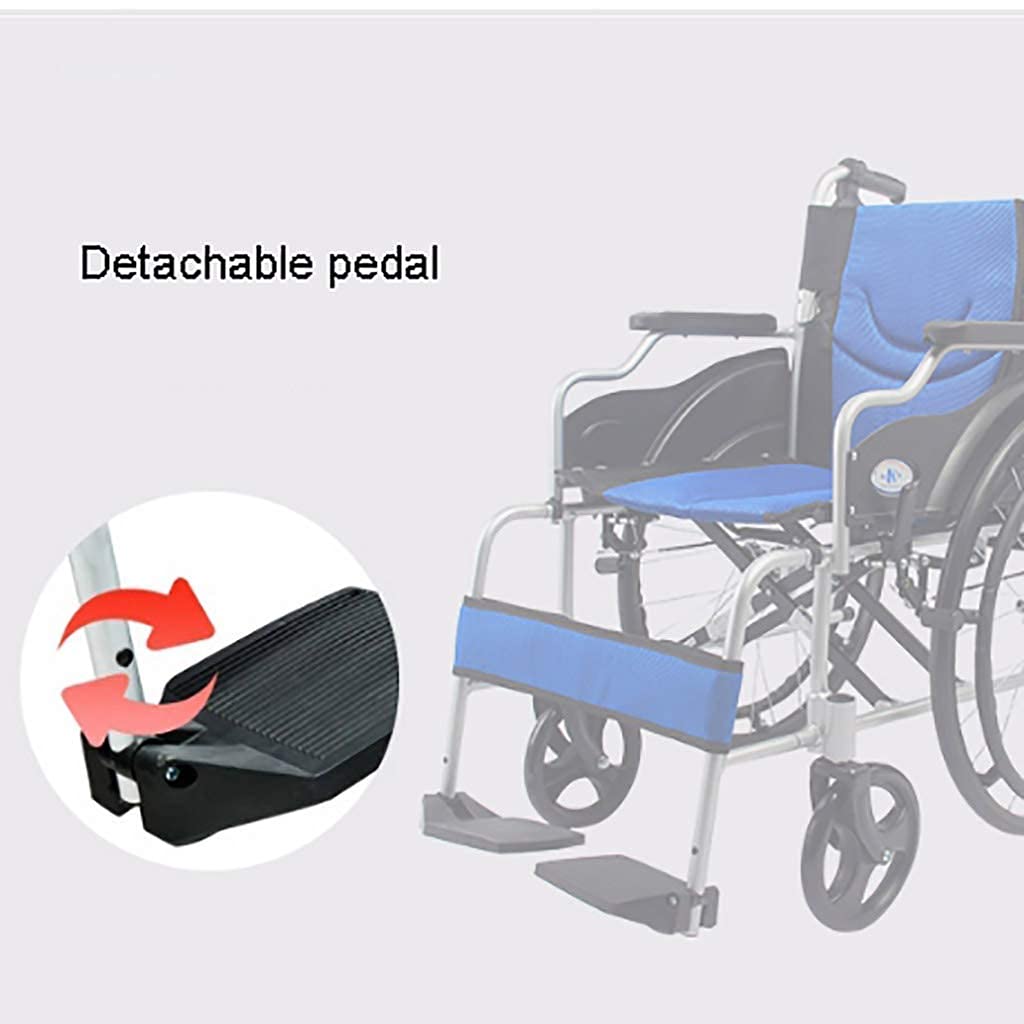 Wózki Inwalidzkie Składane Wózki Inwalidzkie Z Blokadą Hamulca Ręcznego, Wytrzymały I Bardzo Szeroki Wózek Inwalidzki