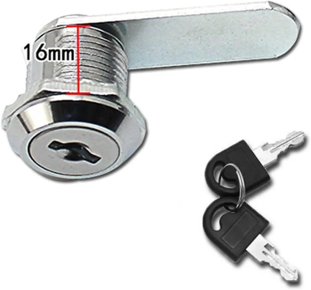 5Sets Zinc Alloy File Cabinet Tongue Latch Toggle Household 16/20/25/30mm Door Mailbox Drawer Lock(5Sets-25mm-not Open)