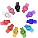 HSW Slap on Watch Silicona números de Cuarzo Reloj de Moda Deporte Correa de muñeca fot niños niñas Mujeres Hombres Unisex Broche niños Relojes (Rojo, S)