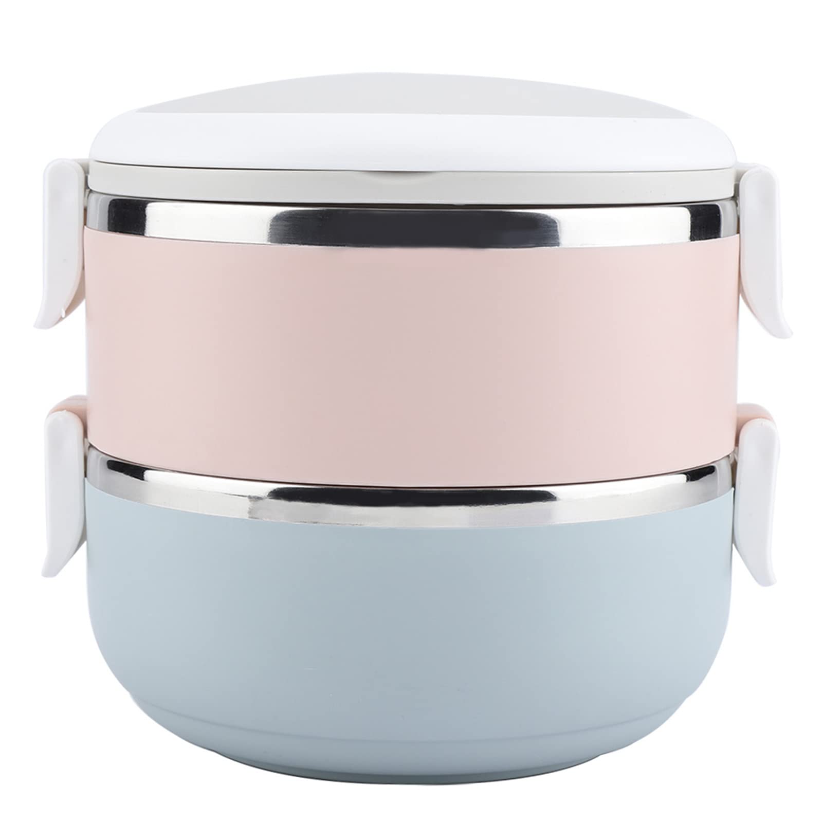 Boîte à déjeuner portable en acier inoxydable - 1400 ml au deuxième étage