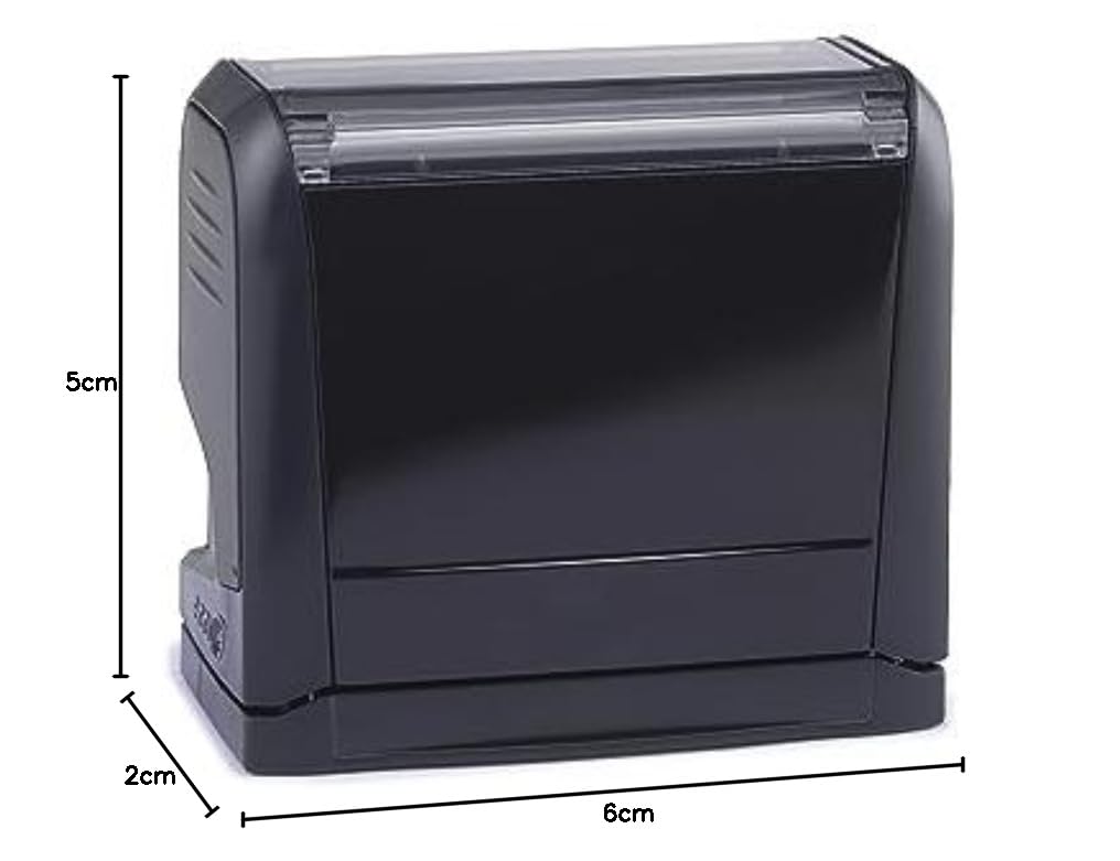 TRODAT 4913 Sello de Caucho Automático 55x20 mm Personalizado con Logo y Texto Negro
