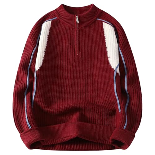 Pull en tricot homme à col montant pour éviter le froid avec style