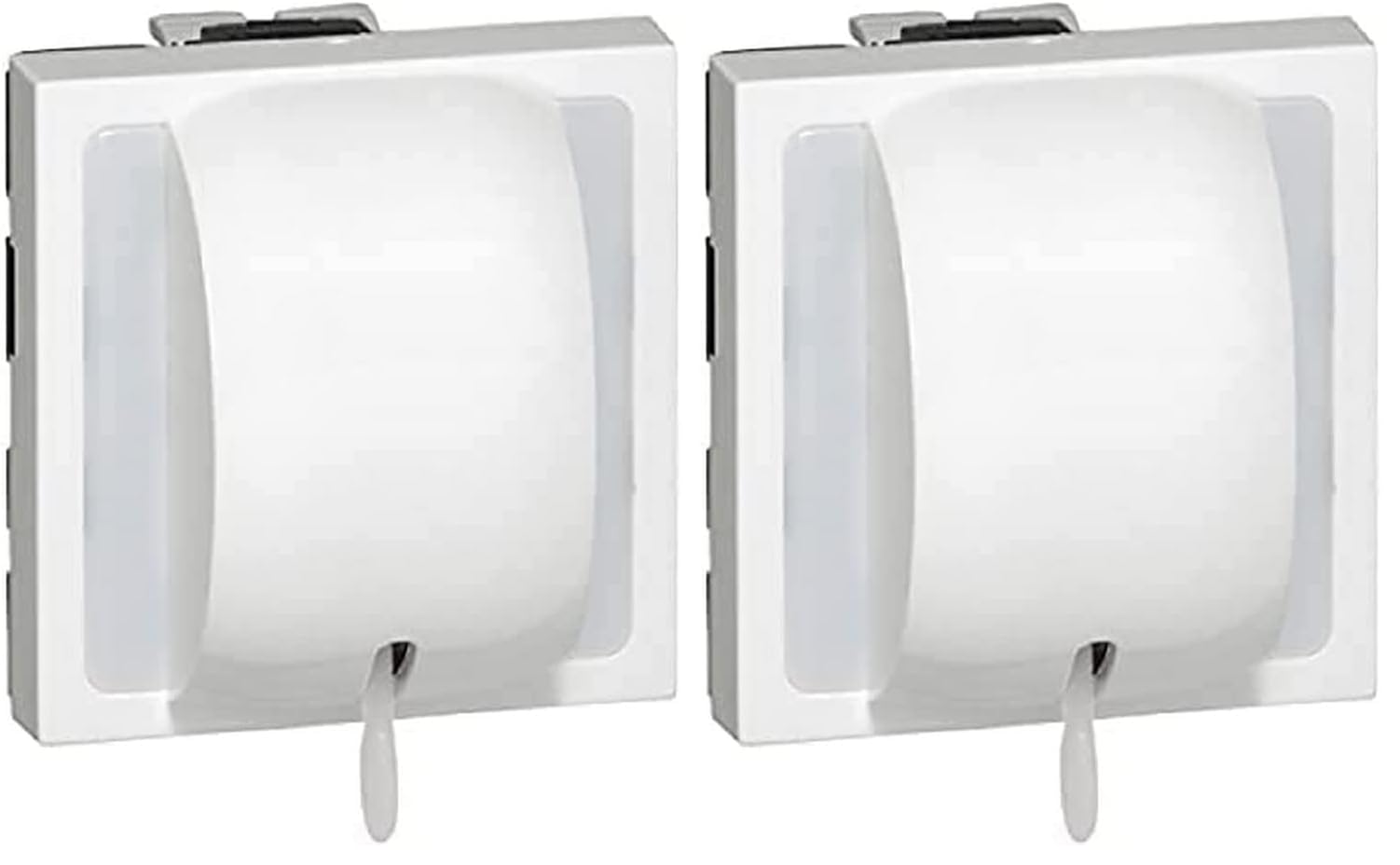 LEGRAND | Interrupteur À Tirage Va-Et-Vient Mosaic, 2 Modules Blanc Brillant, Connexion Rapide Sans Outil, Usage Intérieur Salle De Bain (Lot de 2)