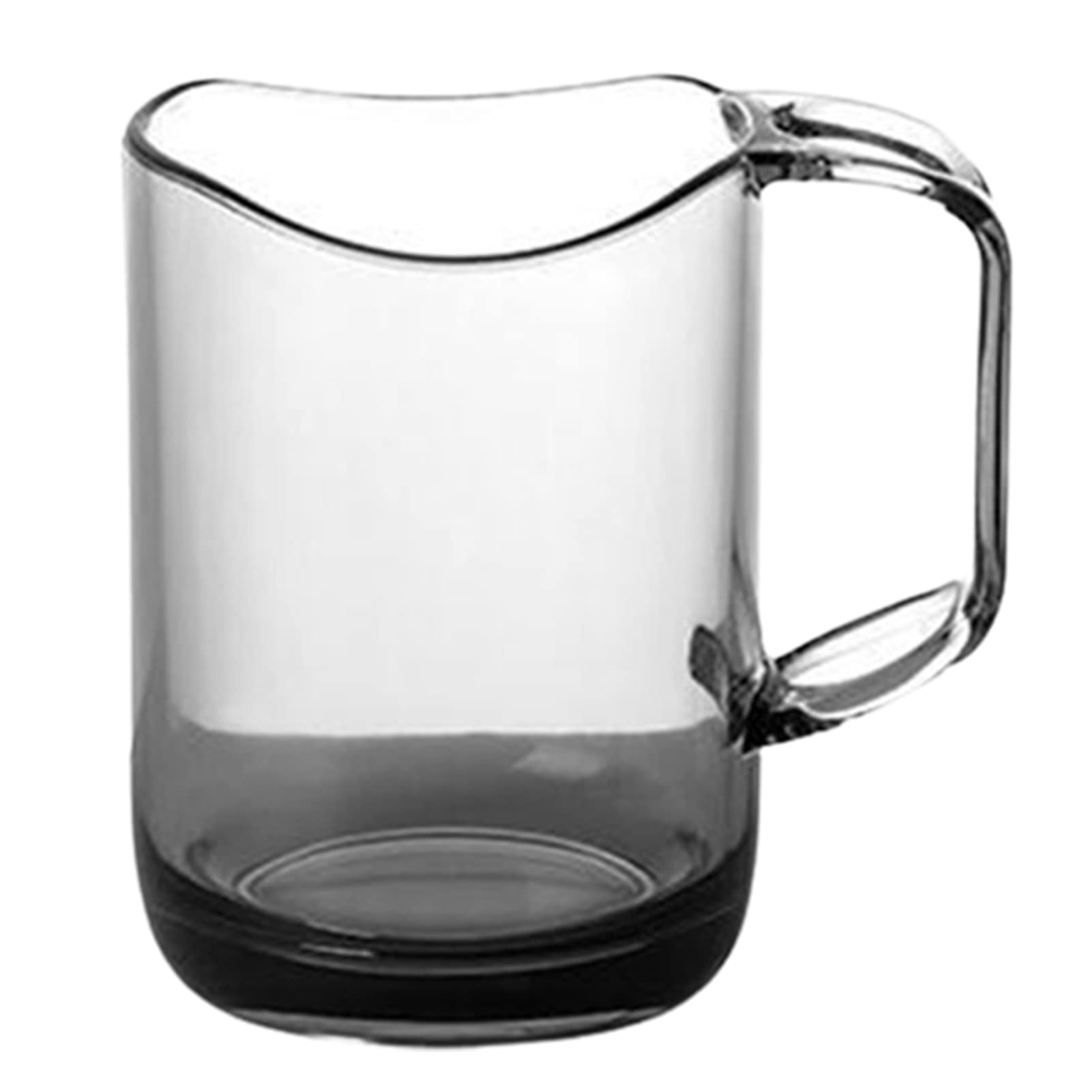Papaba Grey Toothbrush Cup Comfortable Grip Transparent Appearance Household Mouthwash Cup Holding Water Creative
