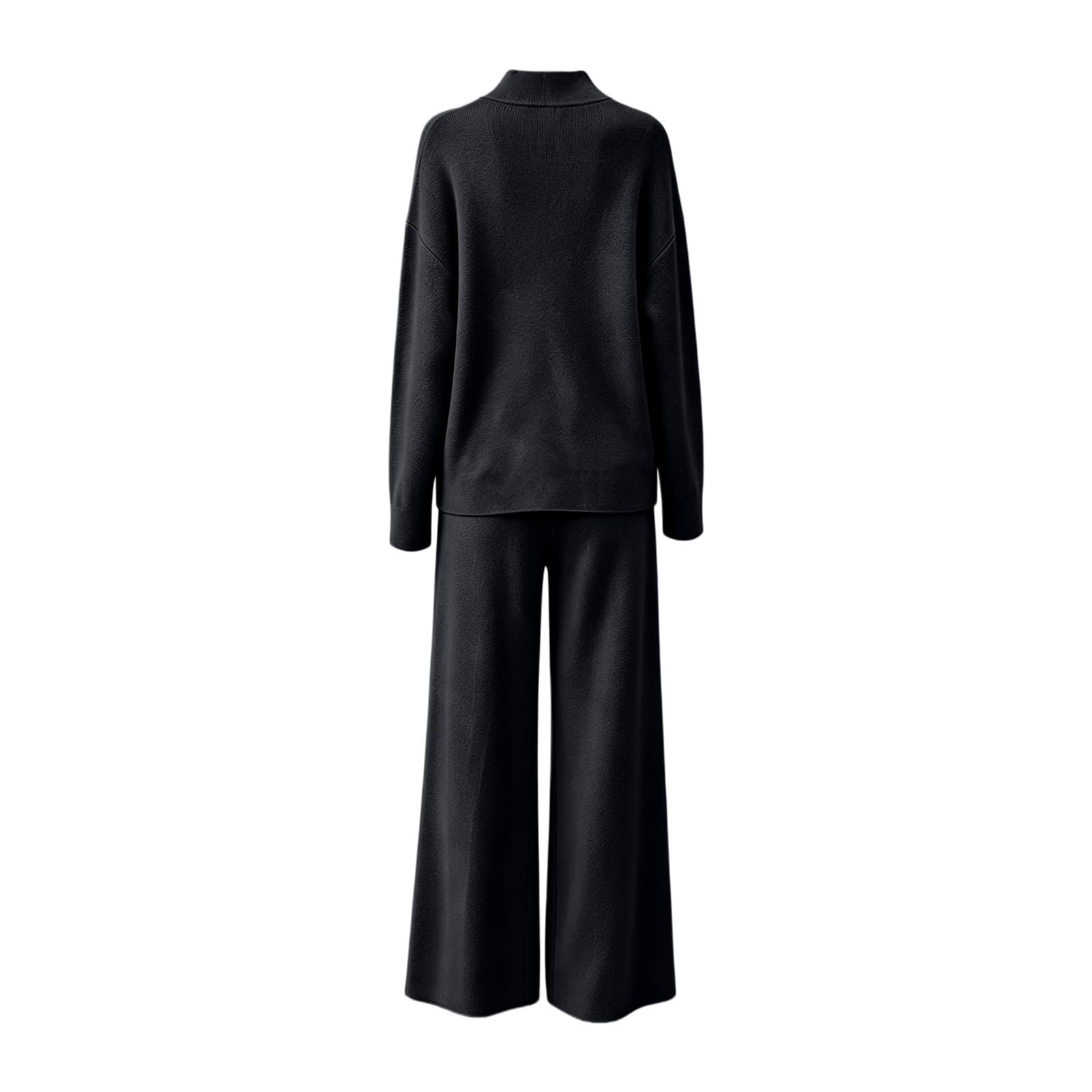 Tuta Da Donna In Maglia Completo Casual Due Pezzi Taglie Forti Morbida