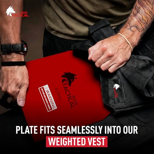 WOLF TACTICAL Weight Vest Plates - 5.75/8.75/14.5/19.75LB Pairs - WODs, Strength Training, Running, Heavy Workouts - Image 5