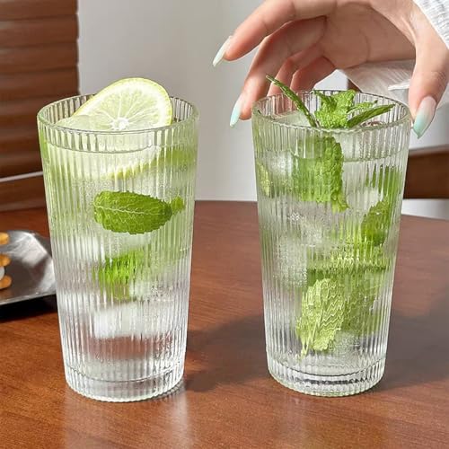 Plastic Tumblers, Water Cups Acrylic Drinking Glasses Tumblers, 6 Pcs Picnic Drinkware, Stackable Glassware Cocktail Glasses for Beach Party Beer, Tea, Juice (400ml) - Image 5