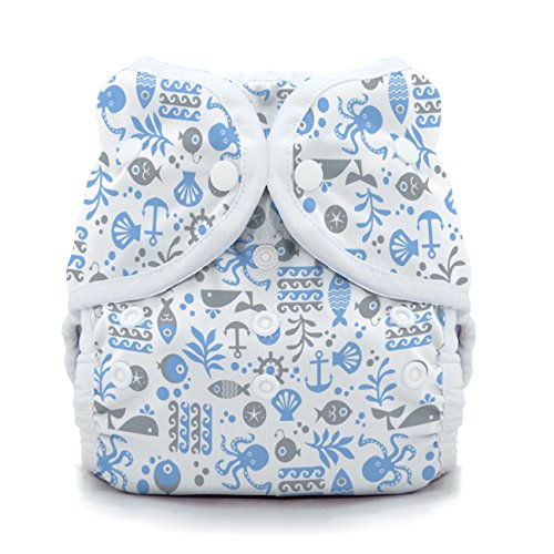 Thirsties Duo Wrap Cloth Diaper Cover - Ocean Life - Size 2 - Snap
