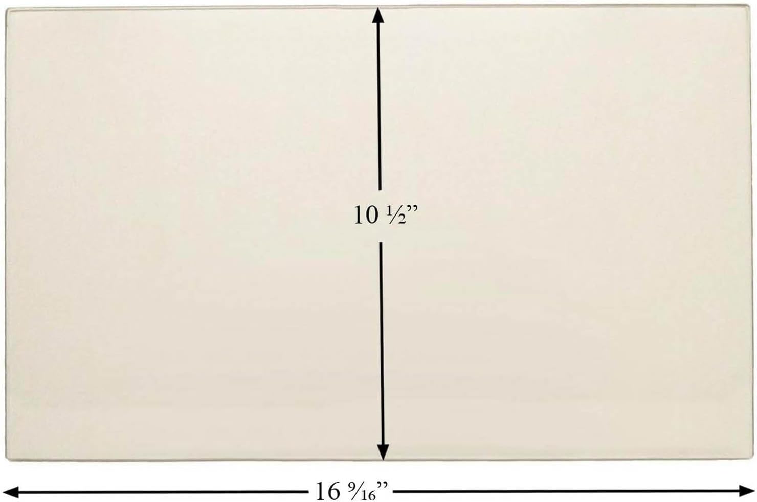 Stove Parts 4 Less Enviro Door Glass (16 9/16" x 10 1/2"): 10-000-SPFL
