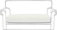 Vista 395 de Easy-Going Fundas Elásticas de 3 Piezas para Cojines de Sofá para Sofá Seccional Izquierdo/Derecho en Forma de L Chaise Lounge Funda de Asiento