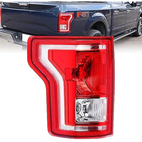 Boine Left Driver Side Tail Light Compatible With 2015 2016 2017 Ford F150 F-150 Rear Light Brake Lamps - Bulb Included(Left Driver Side) Cover