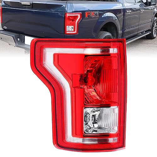 Boine Left Driver Side Tail Light Compatible With 2015 2016 2017 Ford F150 F-150 Rear Light Brake Lamps - Bulb Included(Left Driver Side)