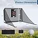 Jaxilyn 10x7FT Golf Simulator Enclosure Net with Side Barriers - Low-Noise Silk Target, Ball Collection Area, Carry Bag & Sandbags | Indoor/Outdoor Golf Hitting Net for Backyard Driving Chipping