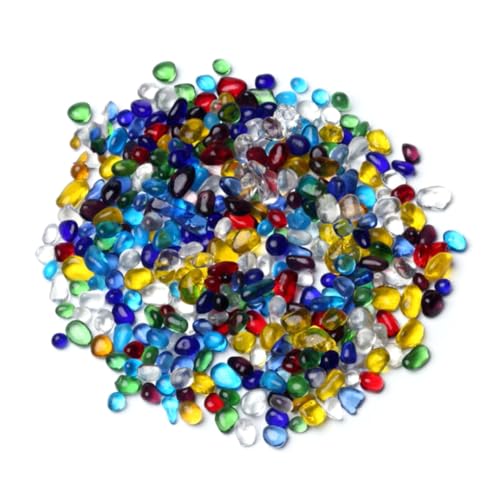 GLEAVI 500g Adorno De De Cristal De Vidrio para Pecera Decoración De Acuario para Manualidades
