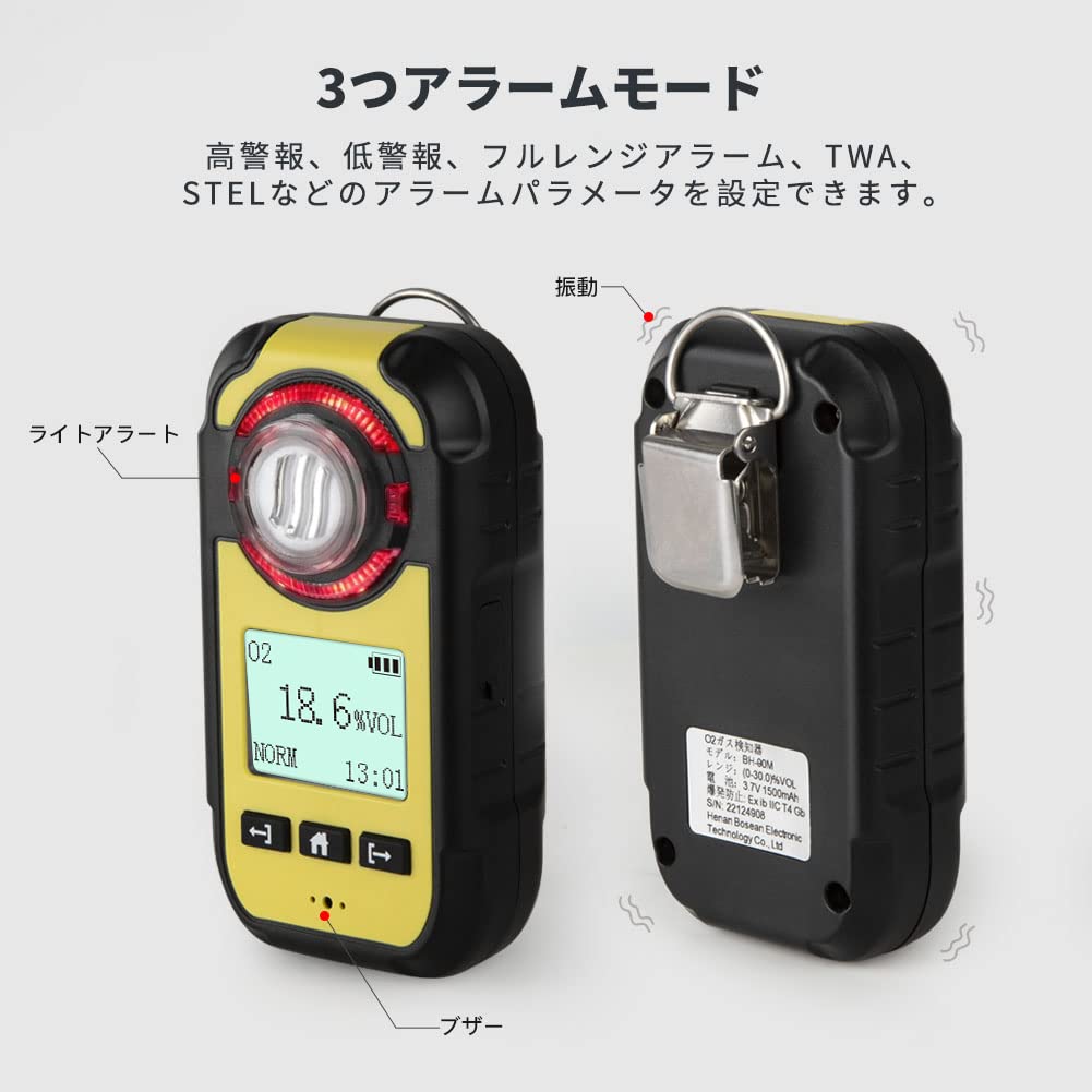 Amazon.co.jp: BOSEAN 無鉛酸素測定器 無鉛酸素センサ採用 寿命5年