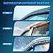 Nilight Window Visors for Honda Accord 2008 2009 2010 2011 2012 2013 2014 2015 2016 2017, Out-Channel Window Wind Deflectors Rain Guards -4PCS