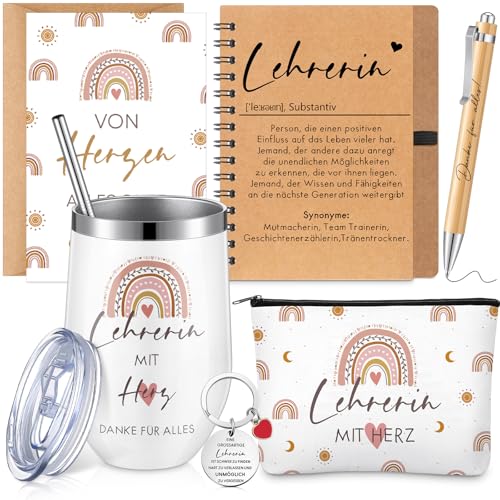 Sinmoe Geschenk für Lehrerin Abschiedsgeschenk Lehrer Thermosbecher 16 oz