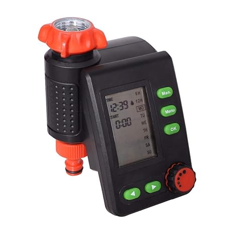 3NH Large Screen Lcd Display Solenoid Valve Water Timer Eu Standrad Digital Irrigation Timer Garden Home Controller #21006