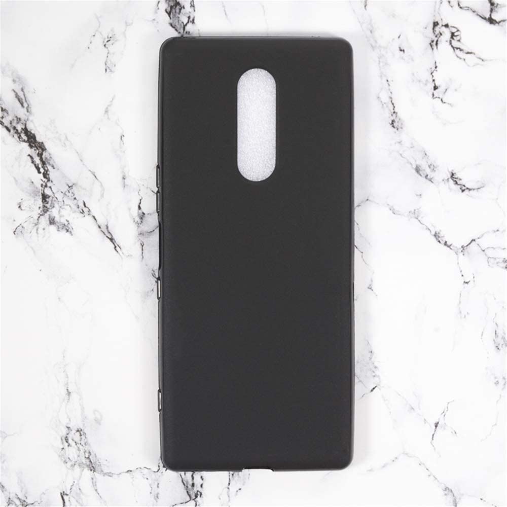 EMODILCase for Sony Xperia 1 / Xperia XZ4 Case Cover Black Slim Fit for Soft TPU Back Cover Flexible Silicone Cover Matte Black for Sony Xperia 1 / Xperia XZ4 by EMODIL ®