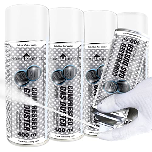 AABCOOLING Home&Office Frío Spray Compressed Gas Duster 4x 400ml - Cold Spray, Enfriado Directo Hasta -50°C, Spray para Congelar, Coche y moto, Cuidado del motor