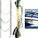 RiToEasysports Boat Boarding Rope Ladder,5 Steps Foldable Assist Outdoor Climbing Rope Ladder for Sailboat Kayak Canoeing Boating Water Sports
