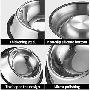   Stainless-Steel-Dog-Bowls-with-Non-Slip-Rubber-Ring-Base-2-Pack-Food-and-Water-Pet-Bowls-Suitable-for-Small-Medium-or-Large-Dogs-16oz