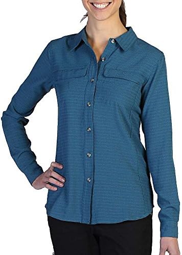 ExOfficio Women's Gill Long Sleeve, Marina, Small