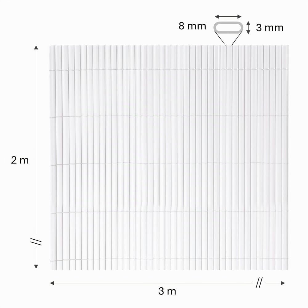 Cañizo Blanco PVC 1 x 300 x 200 cm