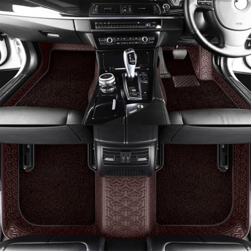 Image of NEXTA 8D Custom Floor Mats for BMW 520 Model (2009-2016) Full Coverage All Weather, All Season Coffee