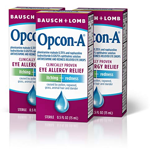 Allergy Eye Drops By Bausch & Lomb, For Itch & Redness Relief, 15 Ml (Pack Of 3) #TOP1