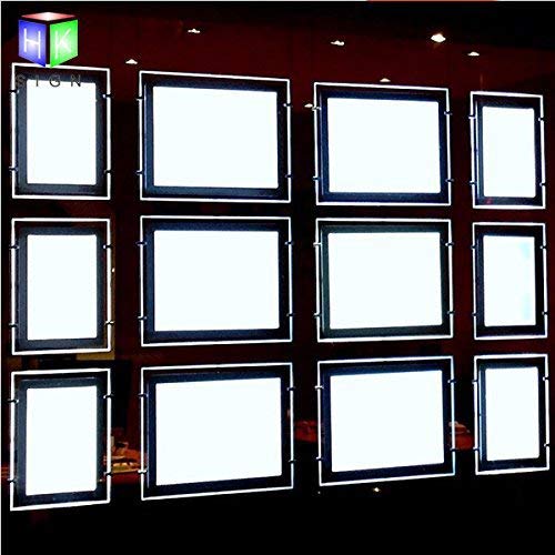 Ventana de bienes raíces colgante exhibición oficina llevó acrílico cartel marco caja luz signo titular