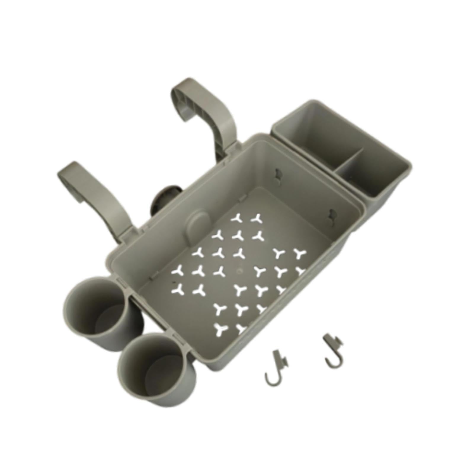 Organizador de Piscinas Elevadas, Cesta de Almacenamiento de Accesorios para Piscina Que Ahorra Espacio en para Juguetes, Artículos Pequeño, Gris