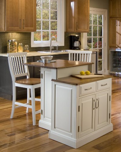 Woodbridge White Kitchen Island by Home Styles